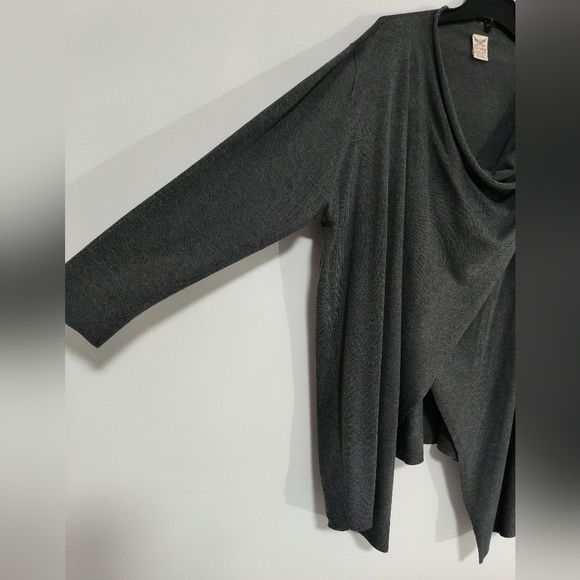 Gray Long Sleeve Cardigan / Size 3X - Picture 5 of 6